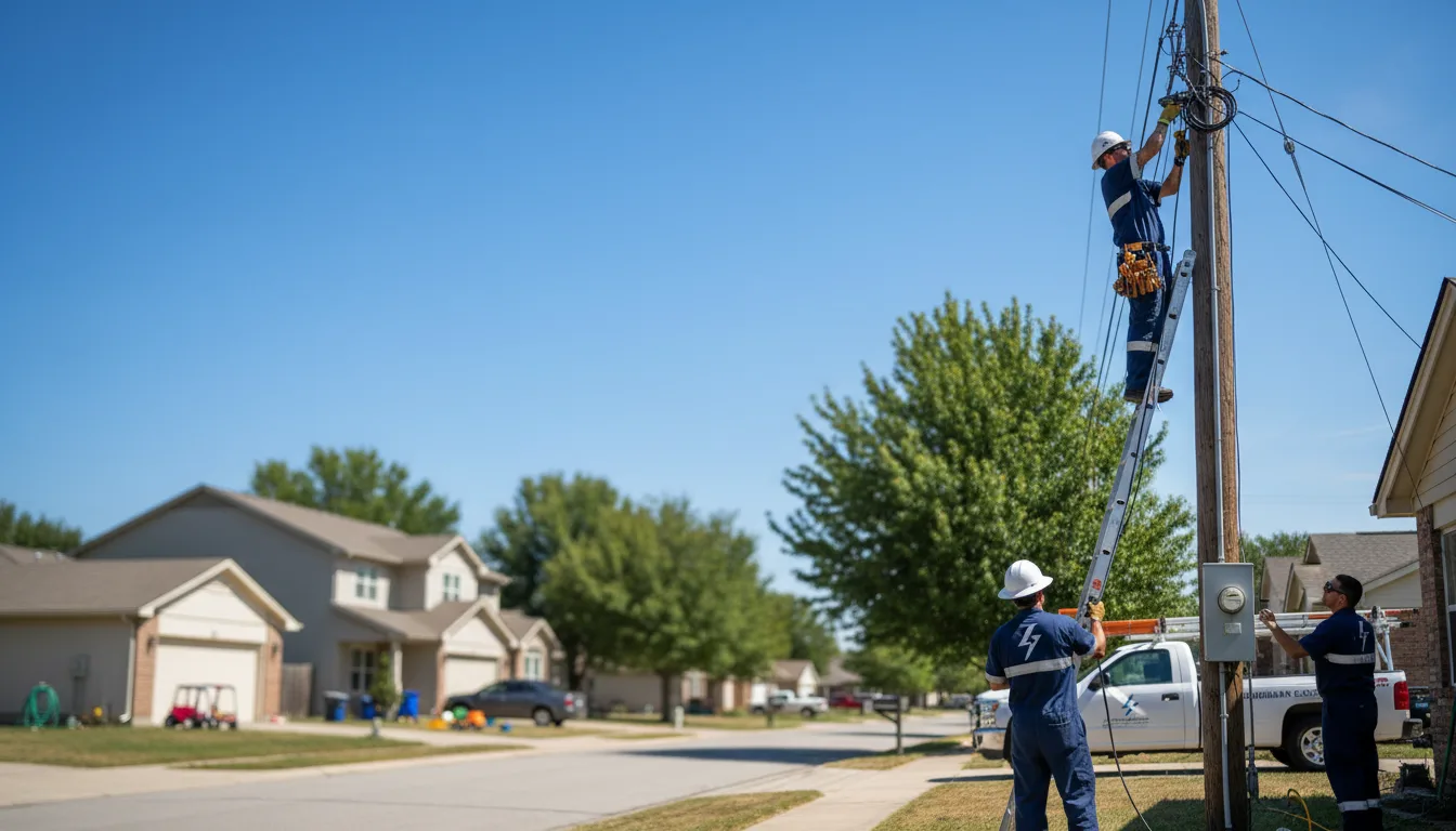 Residential electrician providing installation services in Orange, TX